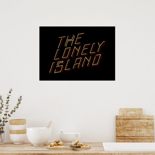 Digitale Insel Poster (Küche)