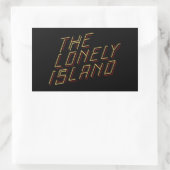 Digitale Insel Rechteckiger Aufkleber (Tasche)