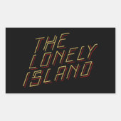 Digitale Insel Rechteckiger Aufkleber (Vorderseite)