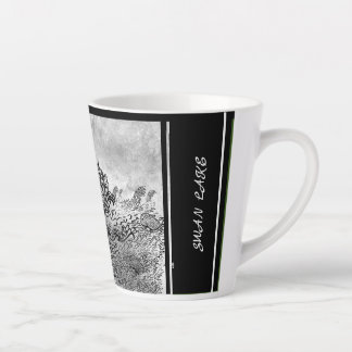 Digitale Kalligraphie Swan Lake LS Latte Tasse
