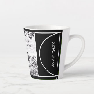Digitale Kalligraphie Swan Lake LS Latte Tasse