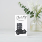 Digitale Kamera-Fotografie-Visitenkarte Visitenkarte (Stehend Vorderseite)