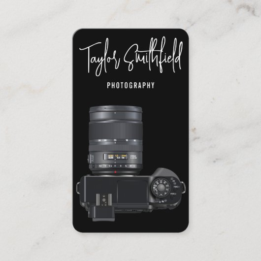 Digitale Kamera-Fotografie-Visitenkarte Visitenkarte (Vorderseite)