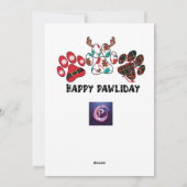 Digitale Karten für den Urlaub X-Mas Xmas (Rückseite)