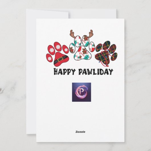 Digitale Karten für den Urlaub X-Mas Xmas (Rückseite)