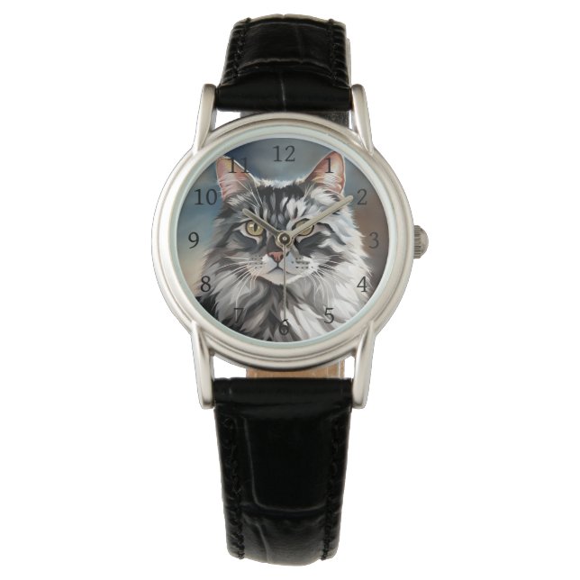 Digitale Katze 765 Armbanduhr (Vorderseite)