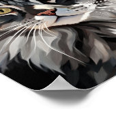 Digitale Katze 765 Poster (Ecke)