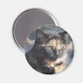 Digitale Katze Magnet (Vorderseite/Rückseite)