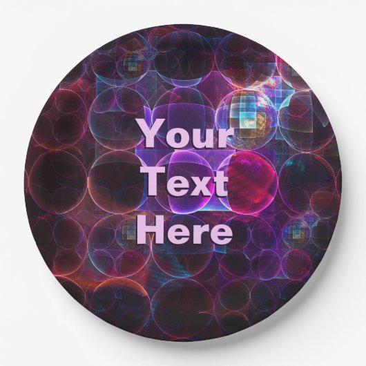 Digitale Kavitation Pappteller (Vorderseite)