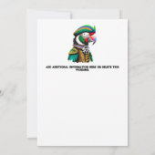 Digitale Kinder rauben Geburtstagsmädchen Einladung (Rückseite)