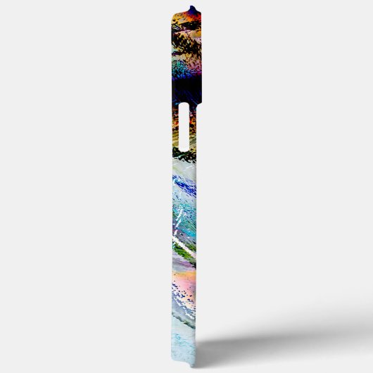 Digitale Kratzer mit glänzender und dunkler Touch Case-Mate iPhone Hülle (Rückseite / Rechts)