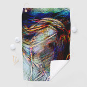 Digitale Kratzer mit glänzender und dunkler Touch Golfhandtuch (Insitu)