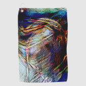 Digitale Kratzer mit glänzender und dunkler Touch Golfhandtuch (Vorderseite)