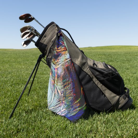 Digitale Kratzer mit glänzender und dunkler Touch Golfhandtuch (Gras)