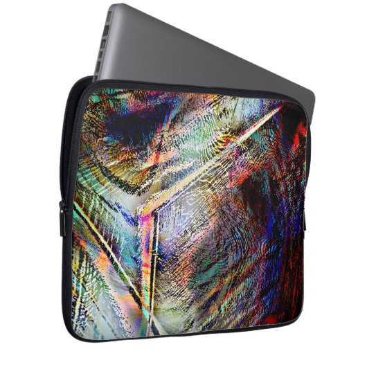 Digitale Kratzer mit glänzender und dunkler Touch Laptopschutzhülle (Vorne Rechts)