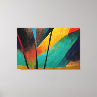 Digitale Kunst Abstraktes Orange & Schwarz für Lei