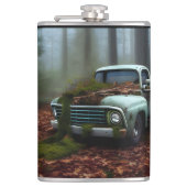 Digitale Kunst auf dem abgefahrenen Lkw Flachmann (Vorderseite)