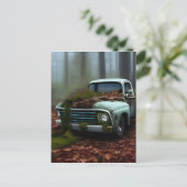 Digitale Kunst auf dem abgefahrenen Lkw Postkarte (Stehend Vorderseite)