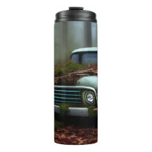 Digitale Kunst auf dem abgefahrenen Lkw