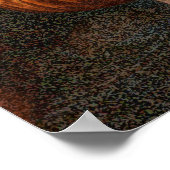 Digitale Kunst - BULLDOG MONA LISA Poster (Ecke)