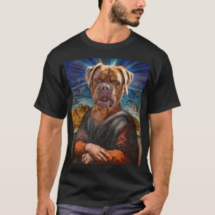 Digitale Kunst - BULLDOG MONA LISA T-Shirt