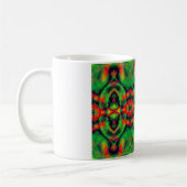 Digitale Kunst Cool Moderne Abstrakt einzigartig Kaffeetasse (Links)