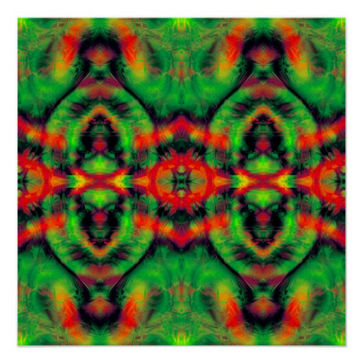 Digitale Kunst Cool Modernes Abstrakt Poster (Vorderseite)