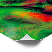 Digitale Kunst Cool Modernes Abstrakt Poster (Ecke)