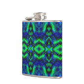 Digitale Kunst Cool Modernes Abstraktes Muster Flachmann (Links)