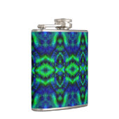 Digitale Kunst Cool Modernes Abstraktes Muster Flachmann (Rechts)