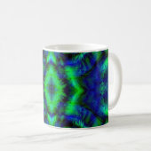Digitale Kunst Cool Modernes Abstraktes Muster Kaffeetasse (VorderseiteRechts)