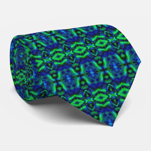 Digitale Kunst Cool Modernes Abstraktes Muster Krawatte (Gerollt)