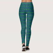 Digitale Kunst Cool Modernes Abstraktes Muster Leggings (Rückseite)
