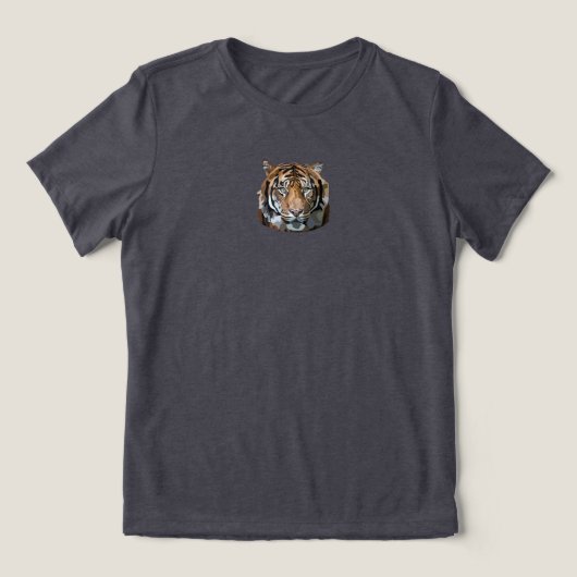 Digitale Kunst der bengalischen Tiger Tri-Blend Shirt (Design Vorderseite)
