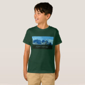 Digitale Kunst der Bergspitzen - John Muir-Zitat T-Shirt (Vorne ganz)