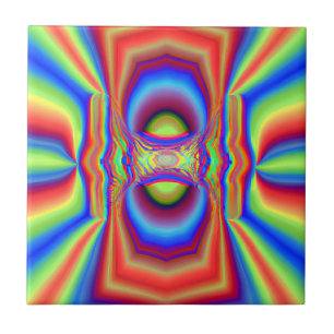 Digitale Kunst der dimensionalen Schnittstelle Fliese