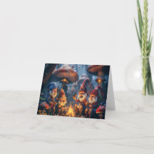 Digitale Kunst der glücklichen Gnome