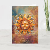 Digitale Kunst der kosmischen Sonne Karte (Vorderseite)