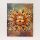 Digitale Kunst der kosmischen Sonne Puzzle (Vertikal)