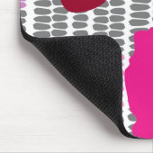 Digitale Kunst der Popkunst-Blumen Mousepad (Ecke)