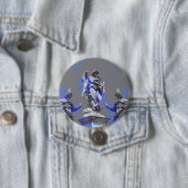 Digitale Kunst der Skulpturen blaue Pinselstriche Button (Beispiel)