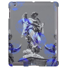 Digitale Kunst der Skulpturen blaue Pinselstriche Case-Mate iPhone Hülle