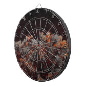 Digitale Kunst des Kiefernbaums mit orangefarbenen Dartscheibe (Vorderseite rechts)