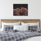 Digitale Kunst des Kiefernbaums mit orangefarbenen Leinwanddruck (Insitu (Schlafzimmer))