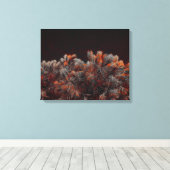 Digitale Kunst des Kiefernbaums mit orangefarbenen Leinwanddruck (Insitu (Holzboden))