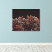 Digitale Kunst des Kiefernbaums mit orangefarbenen Leinwanddruck (Insitu (Holzboden))