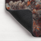 Digitale Kunst des Kiefernbaums mit orangefarbenen Mousepad (Ecke)