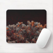 Digitale Kunst des Kiefernbaums mit orangefarbenen Mousepad (Mit Mouse)