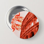 Digitale Kunst des Kolosseums und Statuen/Skulptur Button (Vorne & Hinten)