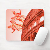 Digitale Kunst des Kolosseums und Statuen/Skulptur Mousepad (Mit Mouse)